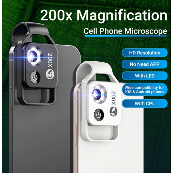 Apexel 200X Macro Lens For Mobile Phone