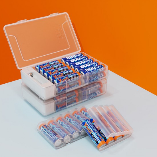 AA / AAA Battery Storage Case With Battery Tester