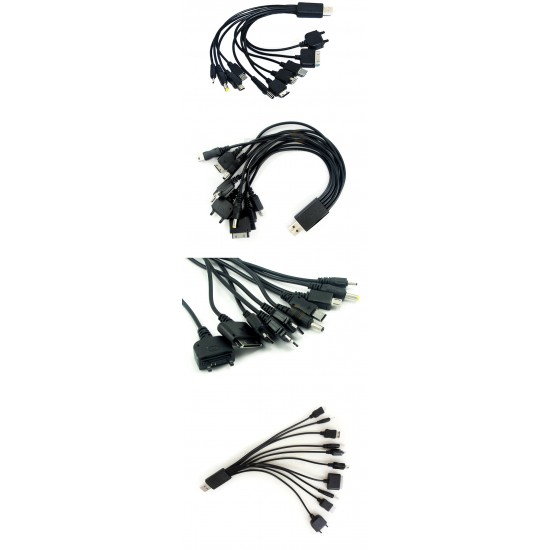 10 In 1 USB Power Cable For Mobile Phones