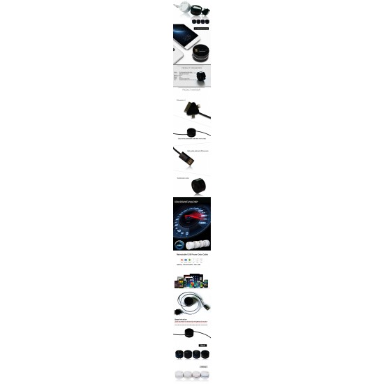 3 In 1 Retractable USB Power Data Cable For Mobile Phones