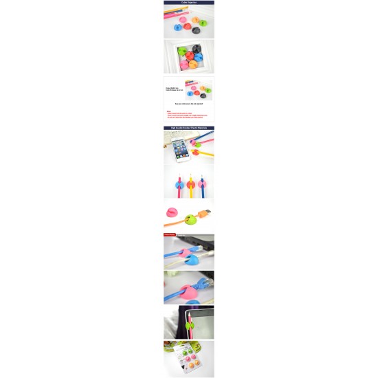 Cable Holder Organizer [Single Slot 6pcs]