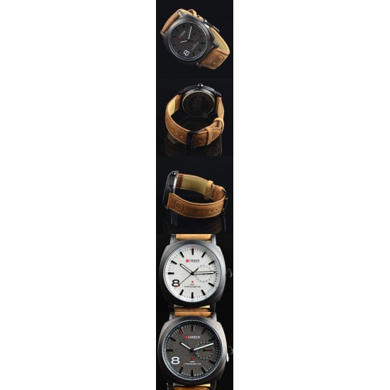 Curren Leather Strap Watch
