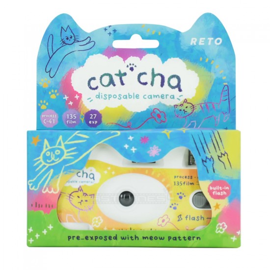 Reto Retocolor Cat'Cha Disposable Camera With Pre-Exposed Patterns [27 Exp]