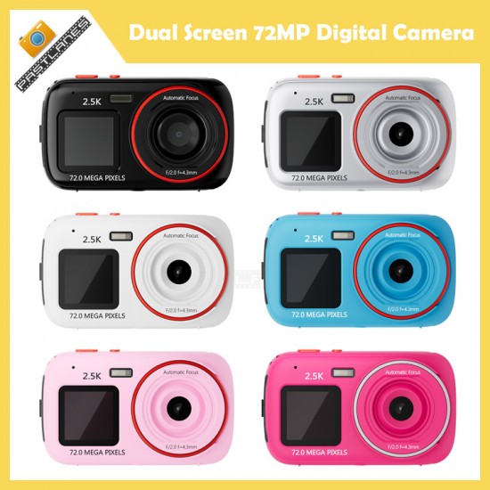 Dual Screen 72MP Digital Camera