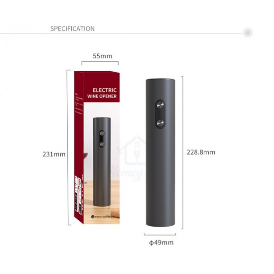 Electric Wine Bottle Opener Pourer Storage Set