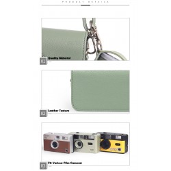 Leather Bag For 35mm Film Camera Kodak M35, M38, H35, H35N, F8, F9, 501F