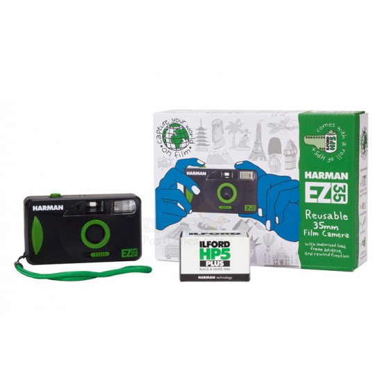 Harman EZ-35 Reuseable 35mm Film Camera + 1 Roll HP5 Film