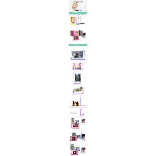 Turnable Acrylic Photo Frame Stand For Instax Mini Film