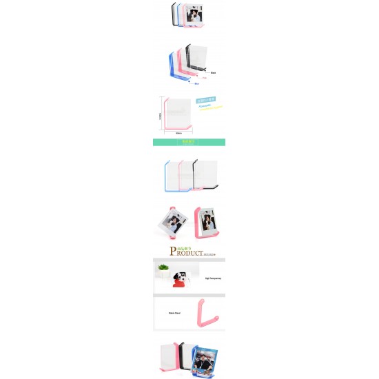 Turnable Acrylic Photo Frame Stand For Instax Square Film