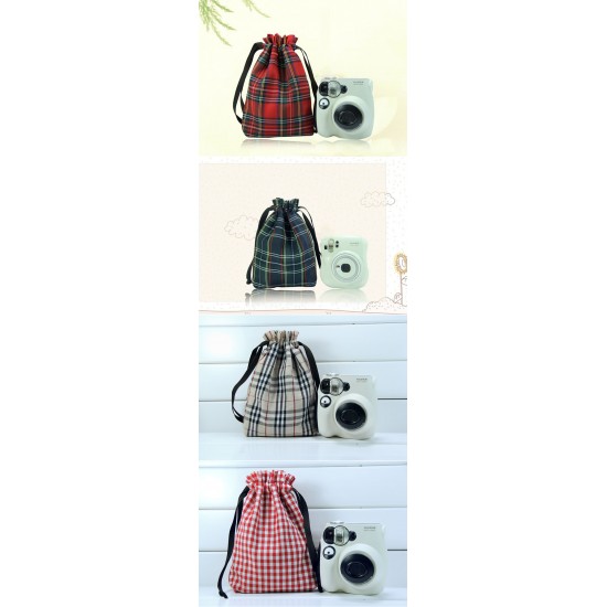 Checkered Pouch Bag