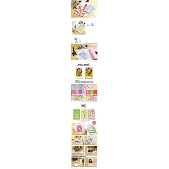 Instax Film Skin Sticker (Flower Memo) [Mini Film]