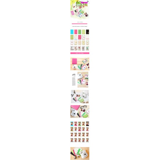 Instax Film Skin Sticker (Lovely Flower) [Mini Film]