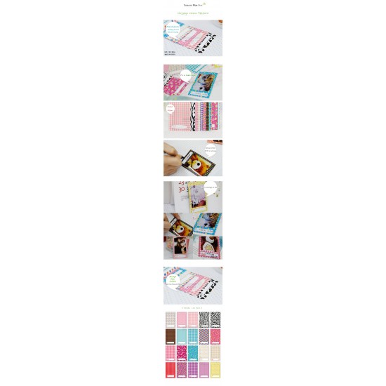 Instax Film Skin Sticker (Message Memo Pattern) [Mini Film]
