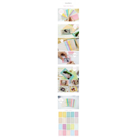 Instax Film Skin Sticker (Pastel Color Pattern) [Mini Film]