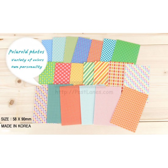 Instax Film Skin Sticker (Retro Color Pattern) [Mini Film]