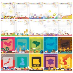Instax Film Skin Sticker (Cartoon) [Square Film]