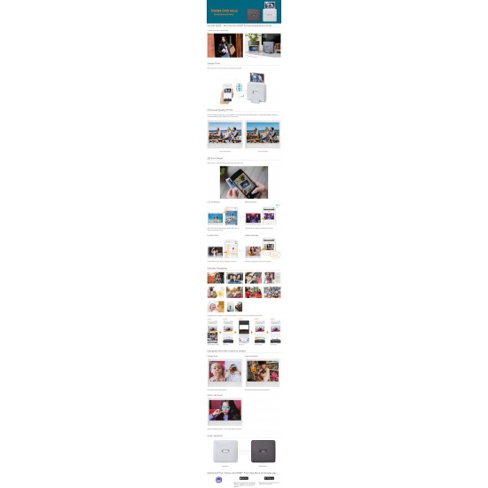 Instax Link Wide Smartphone Photo Printer (Mocha Gray)