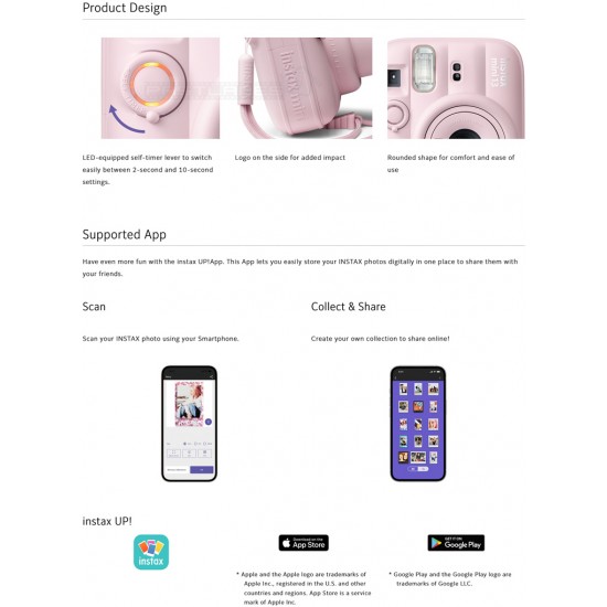 Fujifilm Instax Mini 13 Camera (Candy Pink)