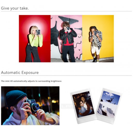 Fujifilm Instax Mini 40 Instant Camera + FREE Gift Bundle