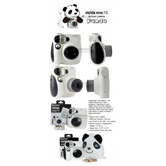Fujifilm Instax Mini 7S  Camera (Hello Panda Edition)