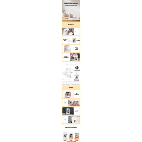 Instax Mini Photo Storage Box