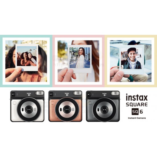 Fujifilm Instax SQUARE SQ6 Instant Camera (Pearl White) +FREE Gift Bundle