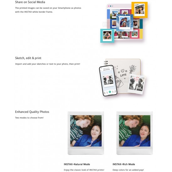Instax Square Link Smartphone Photo Printer (Midnight Green)