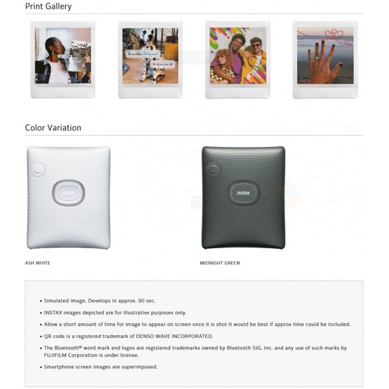 Instax Square Link Smartphone Photo Printer (Midnight Green)