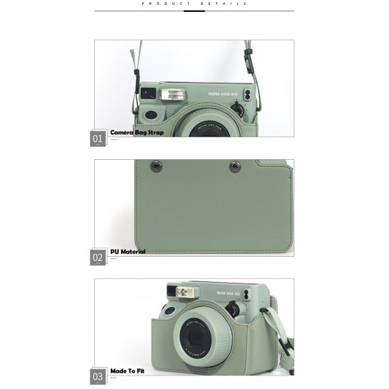 Leather Bag For Instax Wide 400
