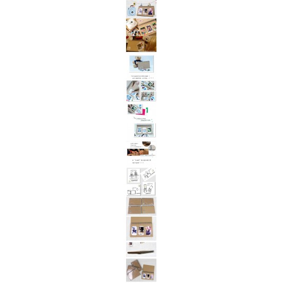 Kraft Scrapbook Album For Instax Mini Film