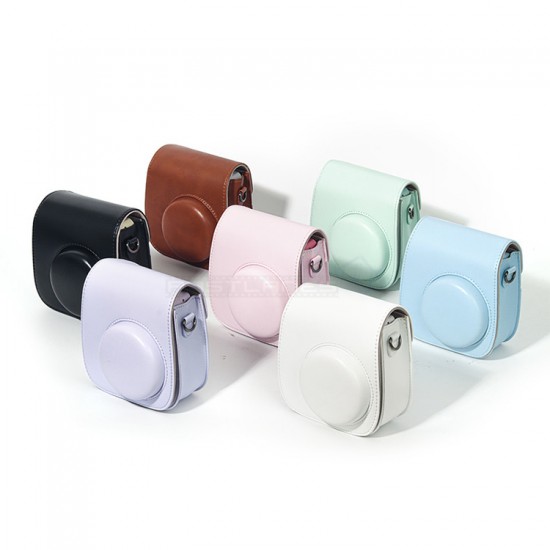 Leather Bag For Instax Mini 12, Mini 11, Mini 9, Mini 8 Instant Camera