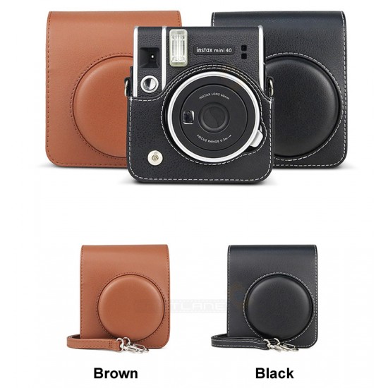 Instax Mini 40 Retro Leather Bag