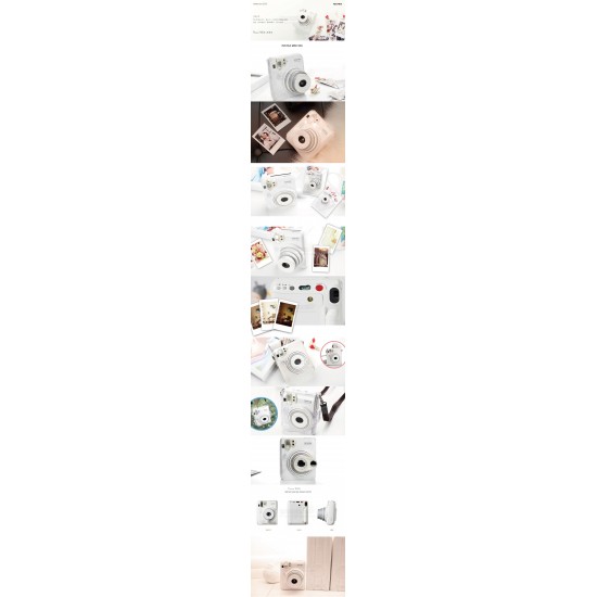 Fujifilm Instax Mini 50S Piano Camera (White) + Mystery Gift