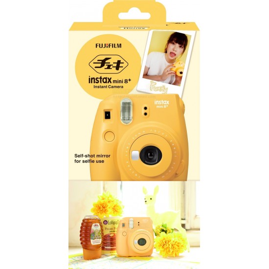 Fujifilm Instax Mini 8+ Plus Camera (Honey) + Mystery Gift
