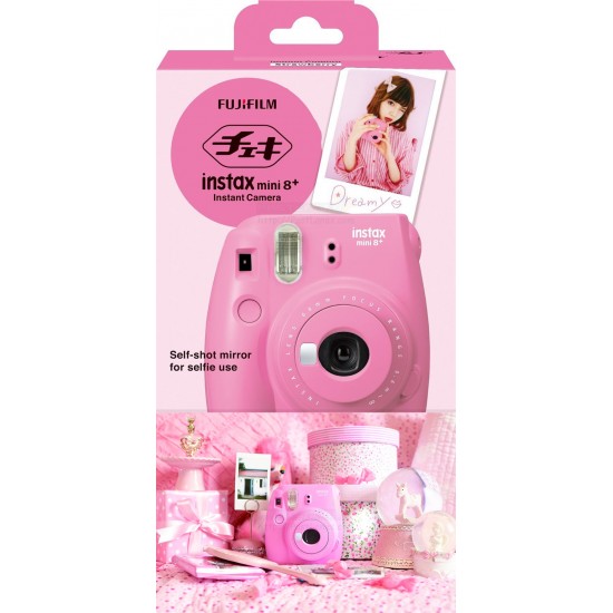 Fujifilm Instax Mini 8+ Plus Camera (Strawberry) + Mystery Gift