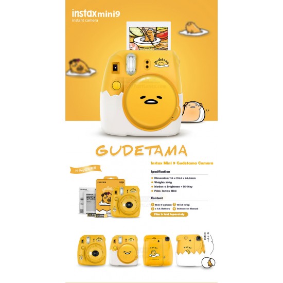 Fujifilm Instax Mini 9 Camera (Gudetama) [Lazy Egg]
