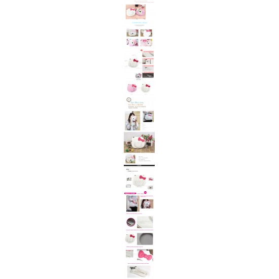 Ribbon Leather Bag For Instax Mini Hello Kitty