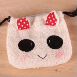 Rabbit Fluffy Pouch Bag