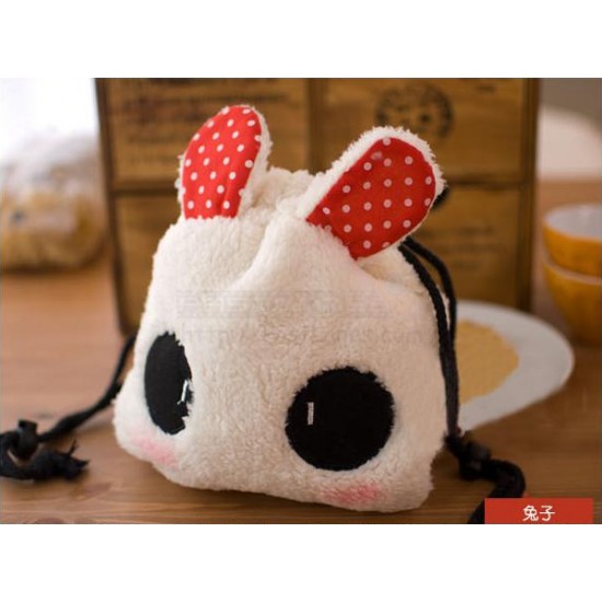 Rabbit Fluffy Pouch Bag