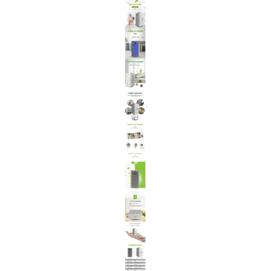 Plasma Positive + Negative Ions Air Purifier Ionizer