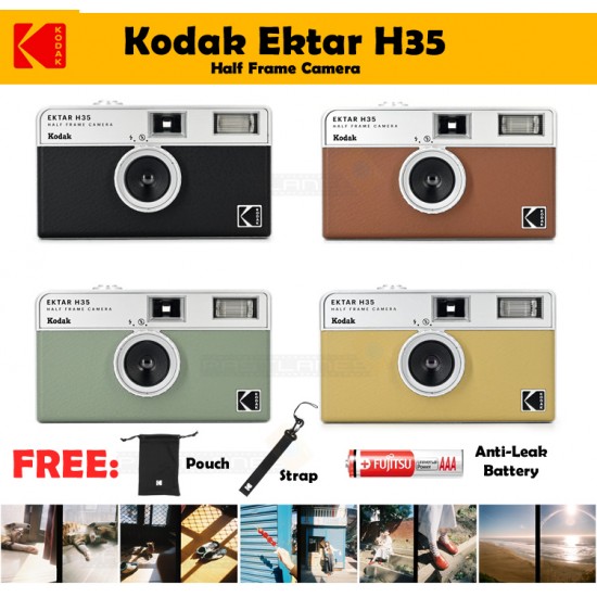 Kodak Ektar H35 Half Frame Camera + FREE Battery