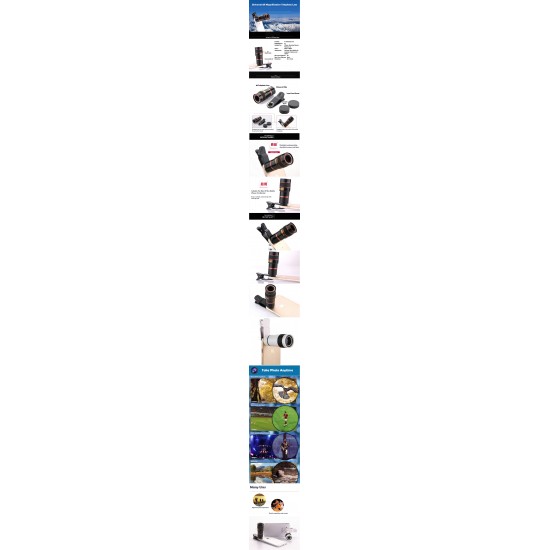 Universal Telephoto Zoom Lens For Mobile Phone