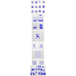 Blue Thermal Paper (3 Rolls) For Paperang / Comicam / Peripage / Receipt Printer