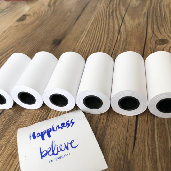 Blue Thermal Sticker Paper (3 Rolls) For Paperang / Peripage / Receipt Printer