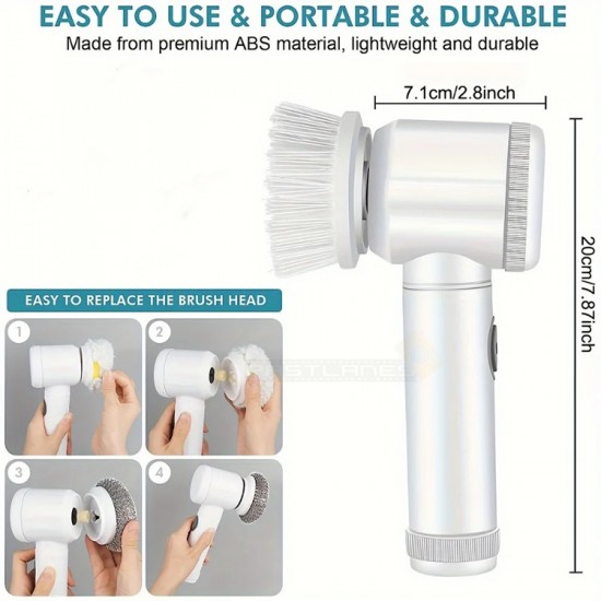 Rechargeable Electric Spin Scrubber