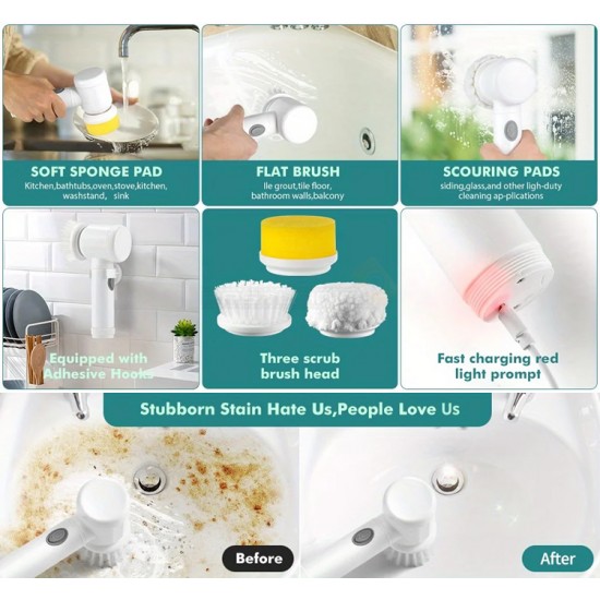 Rechargeable Electric Spin Scrubber