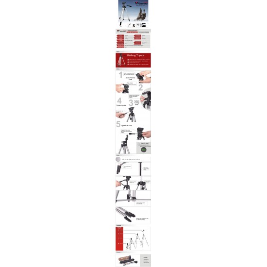 Weifeng WT-330A Lightweight Tripod + FREE Phone Holder
